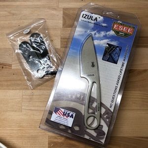 Awww Izula knife w/ Micarta Scales Set